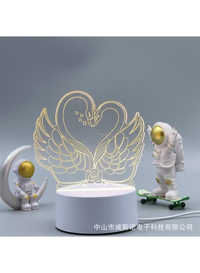 Bluejw Creative Night Light Acrylic Table Lamp Eye Protection Atmosphere Lamp Birthday Gift Led Lamp Room Night Light Desktop Ornaments - Image 1