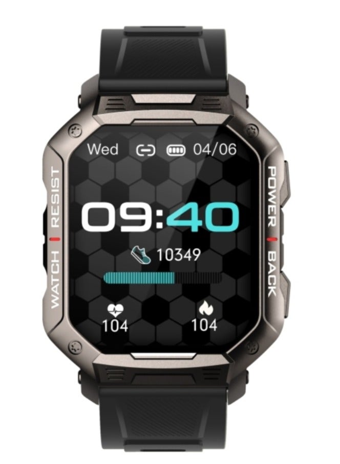 AROAQ NX3 1.83 inch Color Screen Smart Watch,Support Heart Rate Monitoring/Blood Pressure Monitoring(Black) - Image 2