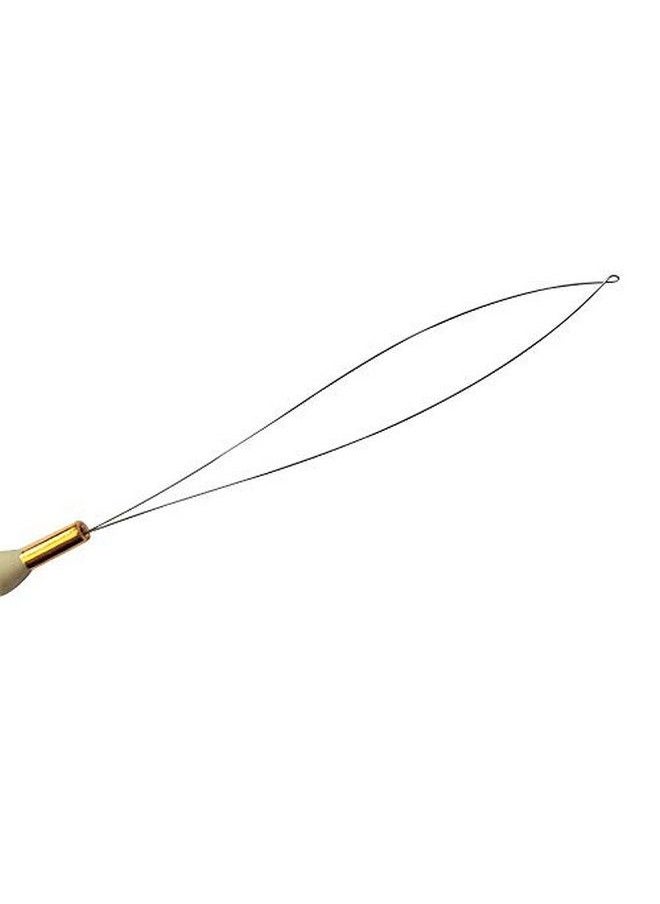 yantaisiyu - 6 Pcs Woodlike Hair Extension Loop Needle Threader Wire Pulling Hook Bead Device Tool For Silicone Microlink Rings Beads And Feathers Extensions Loop Tools - Image 1