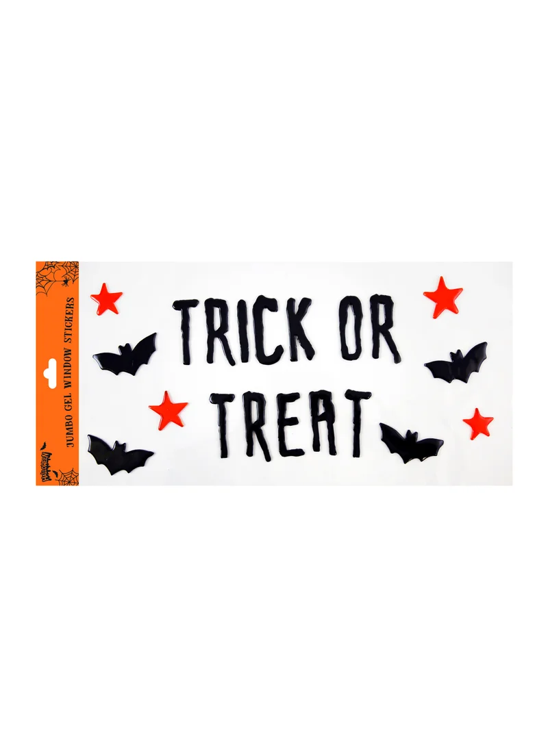 EuroWrap Halloween Jumbo Gel Window Sticker (Random Design)