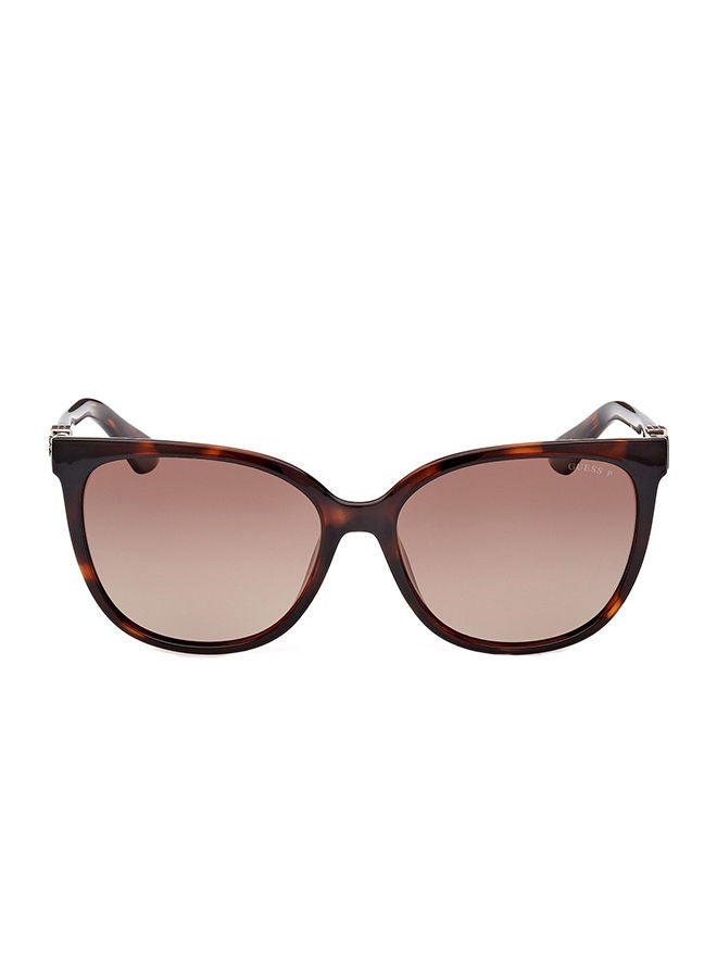 GUESS GU7864 52H Sunglasses 100% UV Protected Brown Round For Women - Image 1