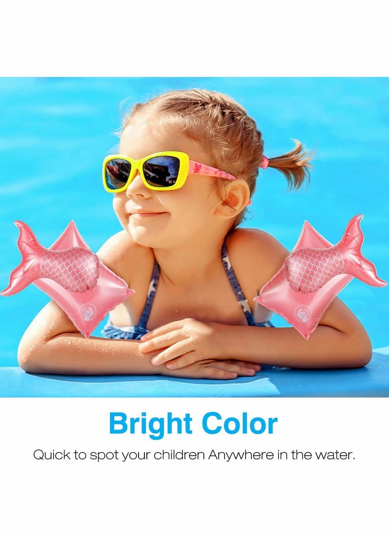 Y&D Inflatable Swim Floater Sleeves, Cartoon Swimiming Armbands Floaties Water Wings Floatation Sleeves for Toddler Boys Girls, Pool Sports Learning Training Aids  - Image 2