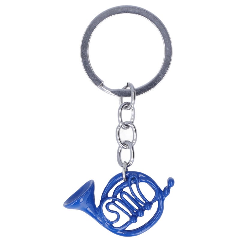 French Horn Keychain: Durable Metal Construction - Romantic Sweet Gift Musical Instrument Keychain for Musicians, Friends, Family - Image 4