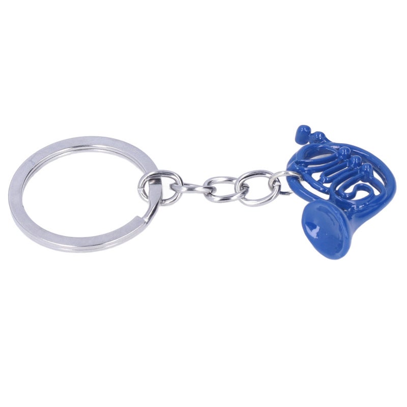 French Horn Keychain: Durable Metal Construction - Romantic Sweet Gift Musical Instrument Keychain for Musicians, Friends, Family - Image 2
