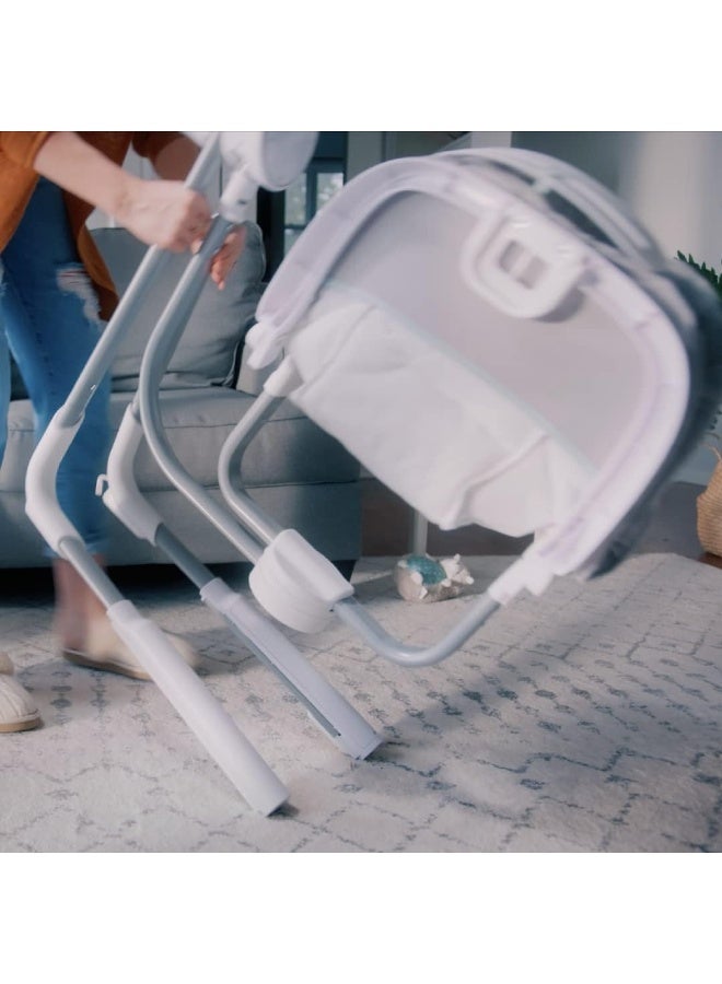 Ingenuity Anyway Sway 5-Speed Multi-Direction Portable Foldable Baby Swing & Infant Seat with Vibrations, Nature Sounds - Image 5