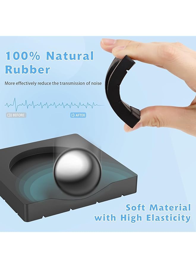 إيروريكس وسادات أقدام الغسالة وسادات مضادة للاهتزاز 4 قطع مصنوعة من مادة مطاطية مقاومة للصدمات لا تتراكم المياه مستقرة مضادة للتشوه أداة عملية مناسبة للغسالة أو الأجهزة وما إلى ذلك - Image 3