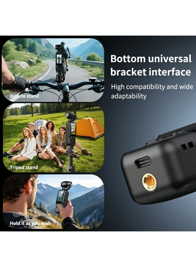 TIGER LK032 4K AF Handheld Action Camera with Auto Focus, Fill Light, 200fps Slow Motion Video, Time-Lapse Photography, Deep Black Pocket Vlog Camera, Compact Portable Sports Video Camera for Travel, Outdoor Adventures & Content Creation - Image 4