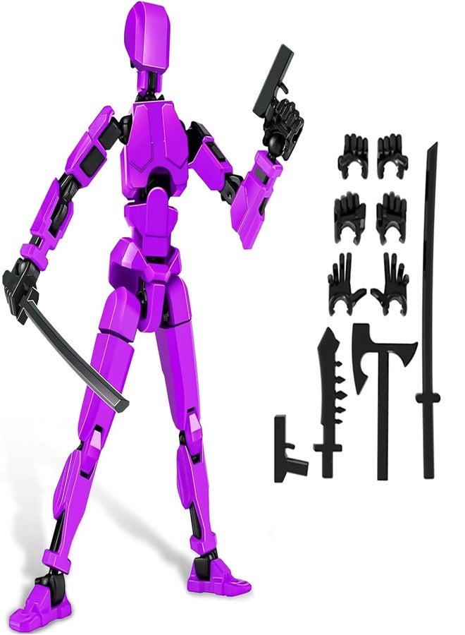 RAMONI Dummy 13 Action Figure Toys, Purple Action Figure + Accessories - Image 1