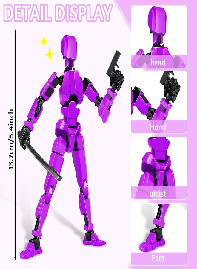 RAMONI Dummy 13 Action Figure Toys, Purple Action Figure + Accessories - Image 2