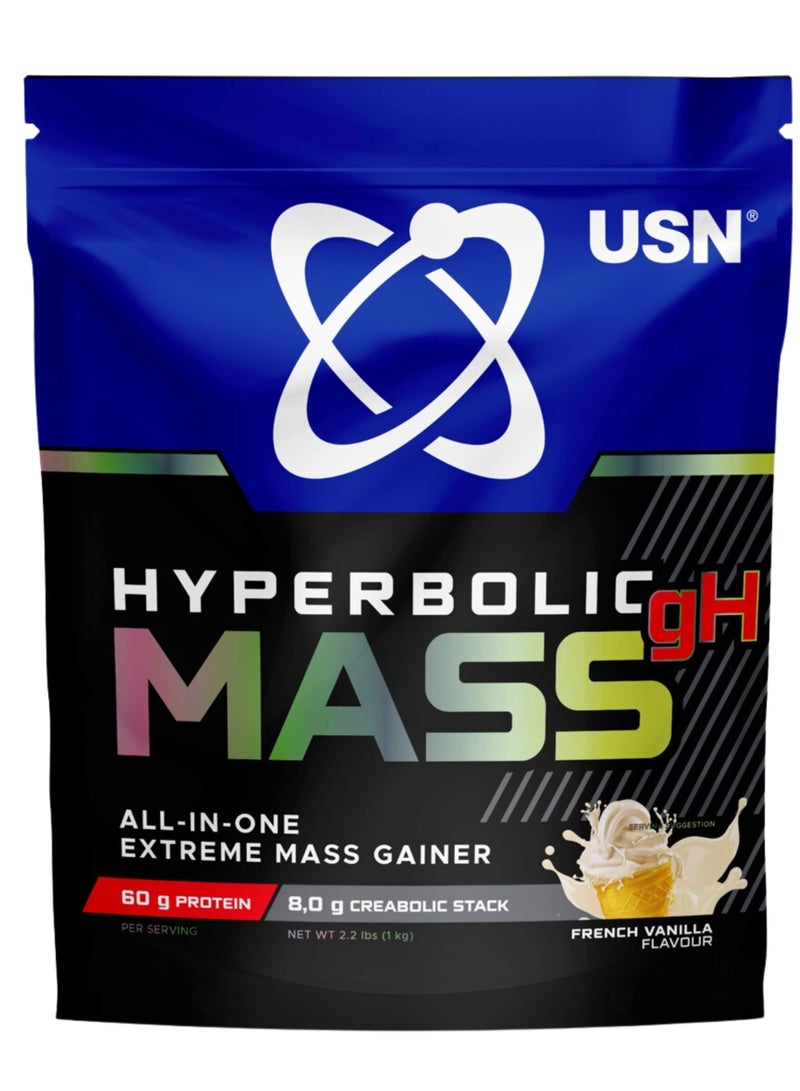 USN Hyperbolic Mass Gh 1Kg French Vanilla Flavor - Image 1
