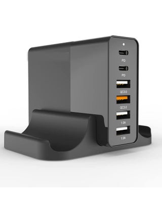 75W USB Charging Station, 6-Port PD 3.0 USB C Type C Wall Charger for Multiple Device, Compatible with Mini/MacBook Pro/Air iPhone13/12 Airpods/iPad/Think Pad/Galaxy/Switch - pzsku/Z8A9B92AA958CC19FD323Z/45/_/1698743894/4451b794-45b9-434d-91e8-b180fa5ff99f