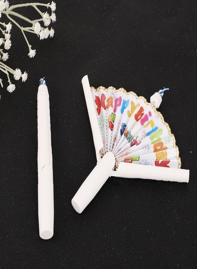 PEUTIER 2pcs Novelty Fan Birthday Candle, Pop-up Surprise Clown Candles Funny Cake Topper Cool Fun Candle Trick Candles Creative Happy Birthday for Party Supplies - Image 4