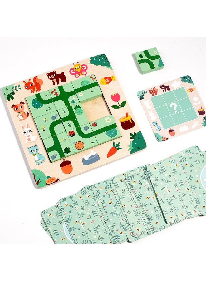 Betaoby Wooden Maze Puzzle Game for Kids | Interactive Path-Finding Board for Early Learning | Develops Problem-Solving, Planning & Spatial Skills | Educational Toy - Image 5