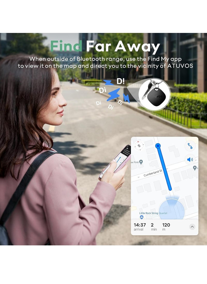Generic - Tracker Bluetooth Item Finder, Compatible with Apple Find My (iOS Only), Replaceable Battery, IP67 Waterproof, for Keys, Luggages, Suitcases, Wallets, Bags, 1 Pack, Black - Image 1