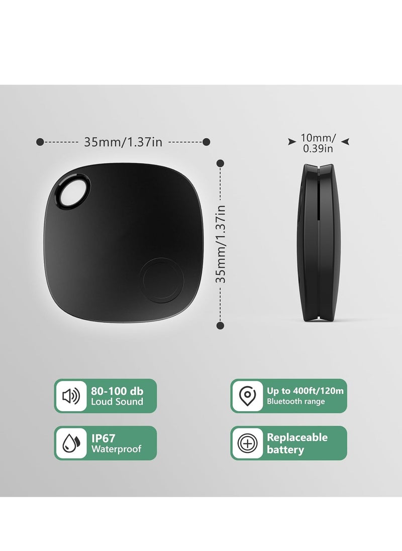 Generic - Tracker Bluetooth Item Finder, Compatible with Apple Find My (iOS Only), Replaceable Battery, IP67 Waterproof, for Keys, Luggages, Suitcases, Wallets, Bags, 1 Pack, Black - Image 1