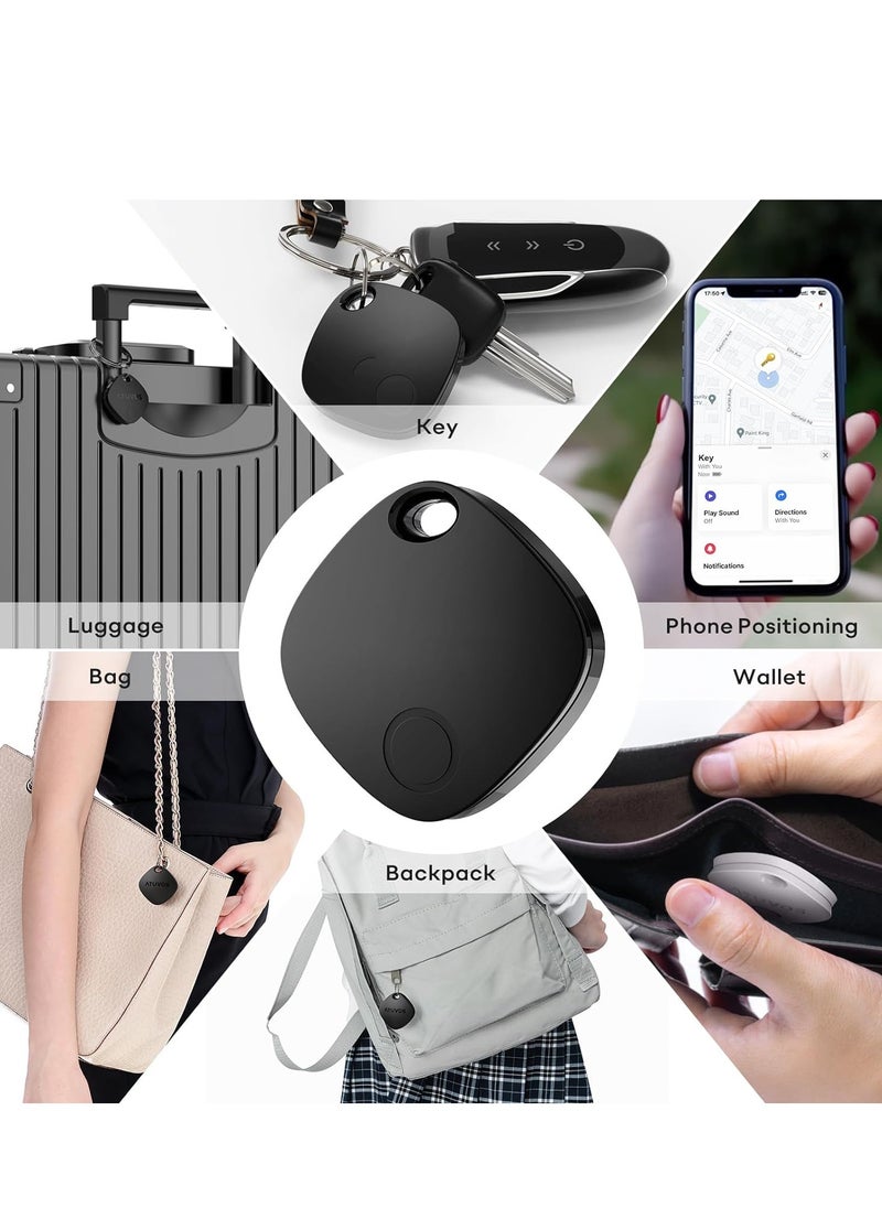 Generic - Tracker Bluetooth Item Finder, Compatible with Apple Find My (iOS Only), Replaceable Battery, IP67 Waterproof, for Keys, Luggages, Suitcases, Wallets, Bags, 1 Pack, Black - Image 1
