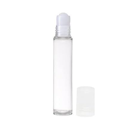M.C. PIPWALA MC PIPWALA 10ml Empty ClearTransparent Plastic Refillable and Leakproof Roll On Bottles With Clear Cap For Essential Oils perfumes lip balms 5 pcs  - Image 1