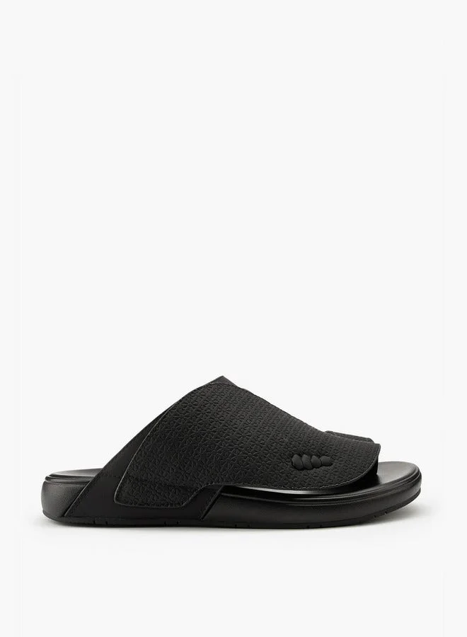 DUCHINI Men's Textured Slip-On Arabic Sandals