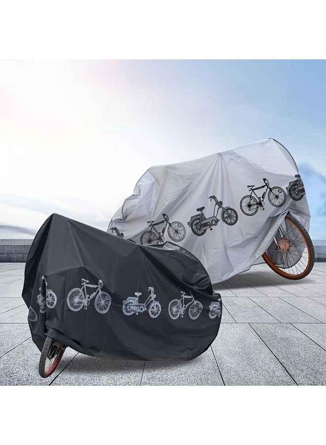 Black 3D Thickened Bike Motorcycle And Electric Scooter Cover Transparent Reusable Protective Case - Image 1