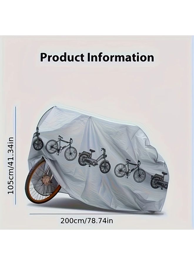 Black 3D Thickened Bike Motorcycle And Electric Scooter Cover Transparent Reusable Protective Case - Image 5