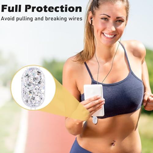 VNJ ACCESSORIES Protective Charger Case for iPhone 18W 20W iPhone 16 15 14 13 12 11 Pro Max Charging Cable Charger Protective Cover Data Cable Protective Sleeve-Silver Shimmer - Image 2