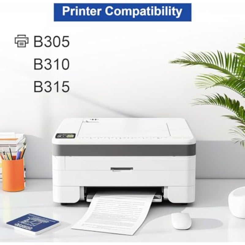 وحدة أسطوانة طابعة ليزر مكتبية لطرازات B310/B305/B315، هيكل بوليمر متين، لمسة نهائية سوداء غير لامعة، تتضمن شريحة ذكية للتوافق السلس والأداء الموثوق. - Image 2