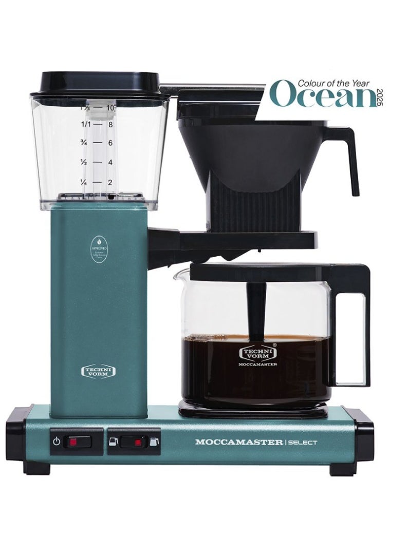 Moccamaster Moccamaster KBG Coffee Brewer: Filter Coffee Maker with Glass Carafe – 1.25 Lt – Ocean Blue  - Image 1