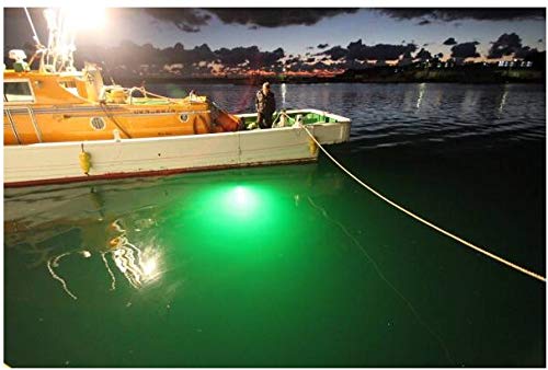 Lightingsky 12V 70W 7000 Lumens LED Submersible Fishing Light 6 Sides Underwater Fish Finder Lamp with 5m Cord (Green-70W) - Image 3
