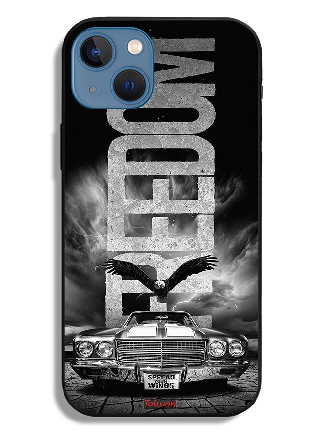 Tolwak Apple iPhone 13 Protective Case Freedom Art - Image 2