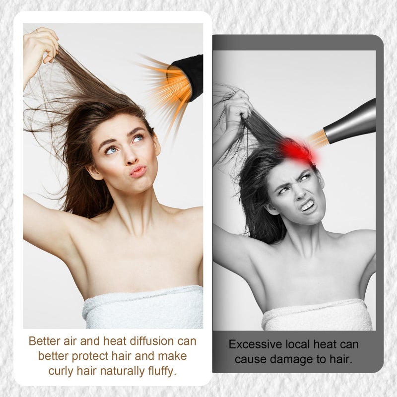 Skrfren Universal Hair Dryer Diffuser Sock, Universal Difuser Cap for Hair Dryer Attachment Hair Dryer Diffuser Cover Hair Dryer Sock Diffuser Cover, Foldable Travel Diffuser Sock with Elastic Band - Image 3