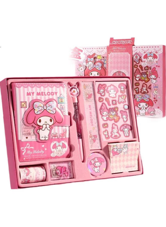 West Xia Meileti Hand Account Book Gift Box Set Primary School Student Stationery Stickers Sanrio Children Girls Birthday Gift Back To School - Image 3