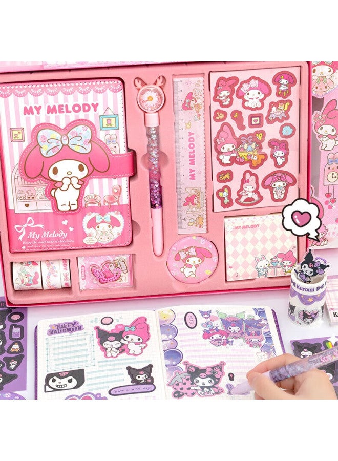 West Xia Meileti Hand Account Book Gift Box Set Primary School Student Stationery Stickers Sanrio Children Girls Birthday Gift Back To School - Image 4