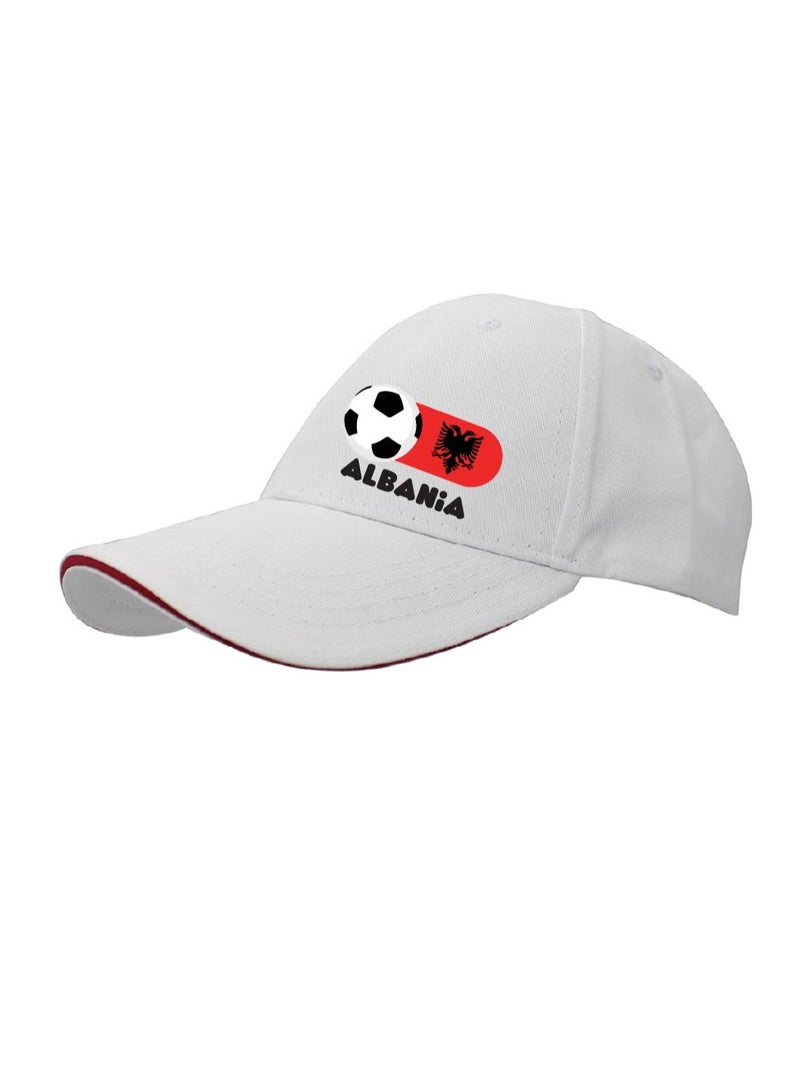 PRINTSHOP4ME Albania Unisex Adult Football Cap for Both Men and Women With Metal Adjustable Buckle Closure - Perfect for Football Fans, Match Days, Outdoor Activities, and Everyday Wear - Image 2
