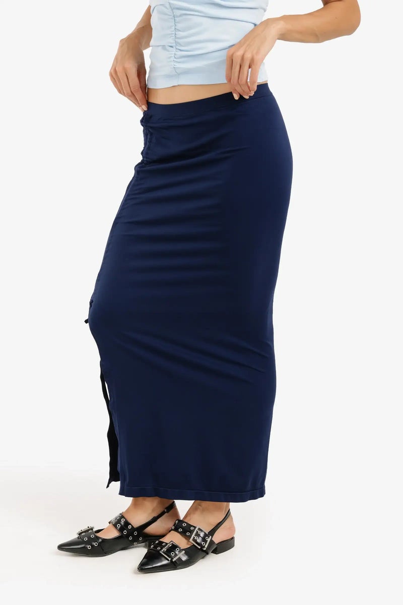 Carina Elegant Side Slit Long Skirt - Image 3