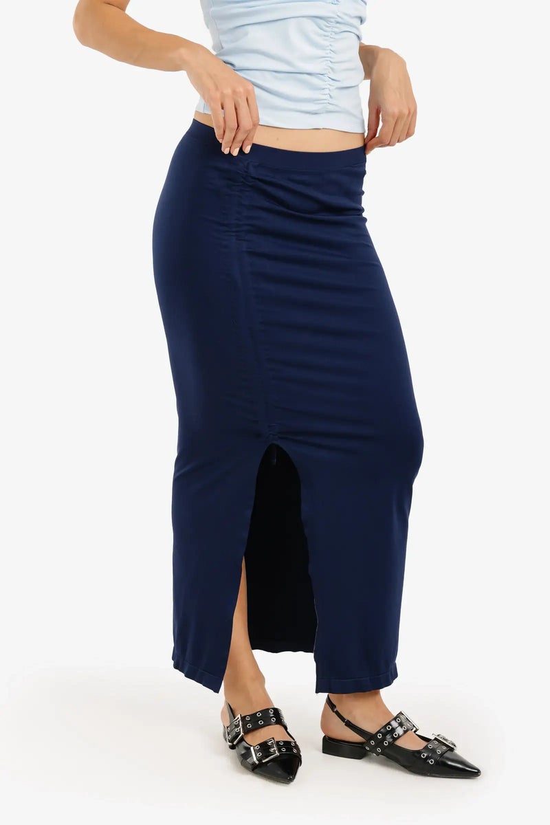 Carina Elegant Side Slit Long Skirt - Image 2
