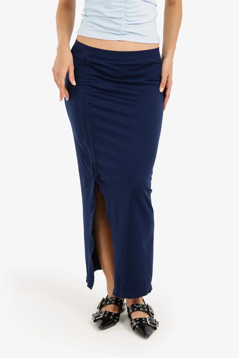 Carina Elegant Side Slit Long Skirt - Image 1