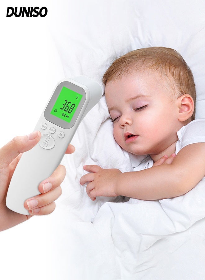 DUNISO Digital Thermometer for Kids，Infrared Digital Non-Contact Forehead Thermometer，Accurate and Easy-to-use Thermometer for Home Use - Image 1