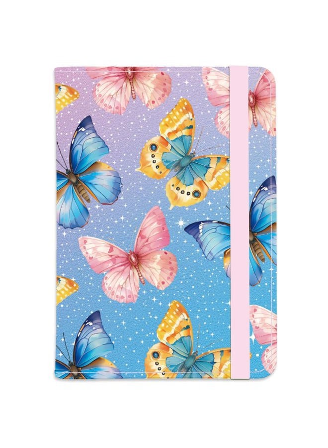 beinkmake Colorful Leather Passport Holder Cover Travel Wallet Passport Case with Credit Card Slots for Women Men, Colorful Butterflies - Image 1