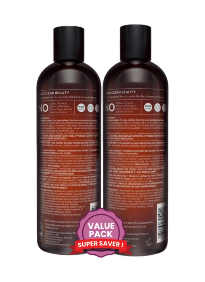 هاسك Curly Care Shampoo 355Ml & Conditioner 355Ml X2 Value Pack