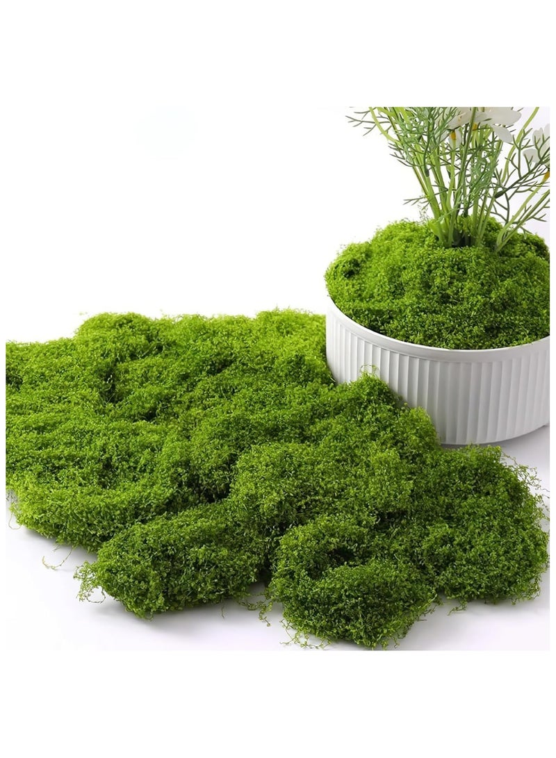 Fake Green Moss,100g Decorative Artificial Moss for Crafts ,Artificial Faux Moss for DIY Table Centerpieces Wedding Party Decor Fairy Garden Floral - Image 1