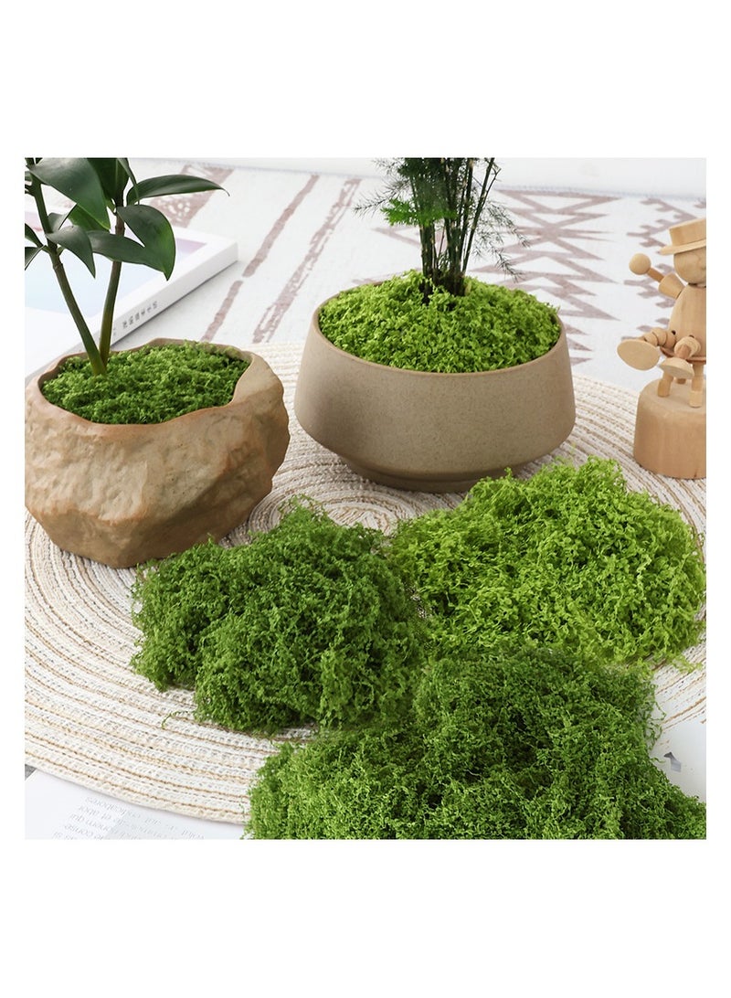 Fake Green Moss,100g Decorative Artificial Moss for Crafts ,Artificial Faux Moss for DIY Table Centerpieces Wedding Party Decor Fairy Garden Floral - Image 2