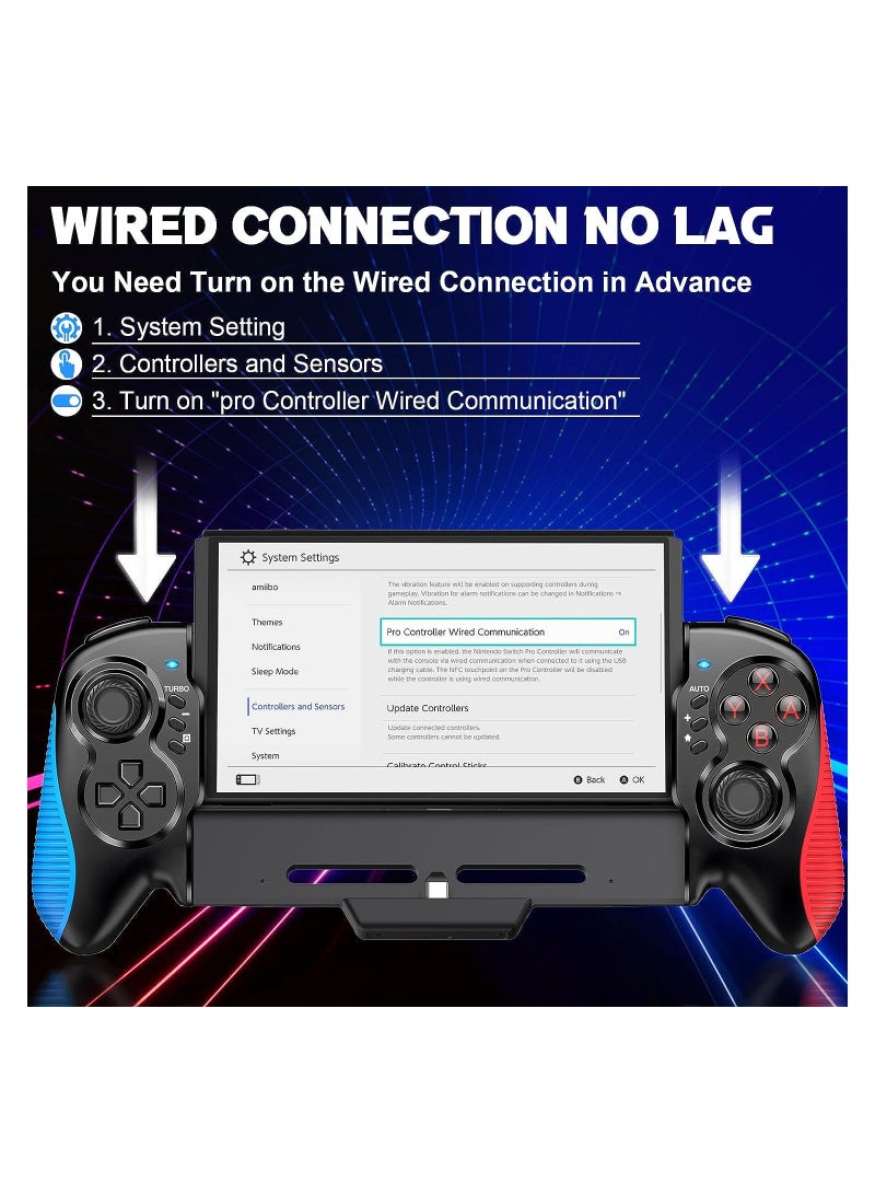 Handheld Joysticks Gamepad For Nintendo Switch Controller Switch OLED Joy Pad Wired Video Game Controllers 6 Axis Gyro Gamepads - Image 2