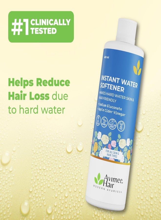 Avimee Herbal Instant Water Softener | Makes Your Water Hair & Skin Friendly | Reduces Hair Fall & Skin Itching | Disables Hardness & Maintains pH Level | Non Toxic and 100% Safe (400ml (Pack of 1)) - Image 2