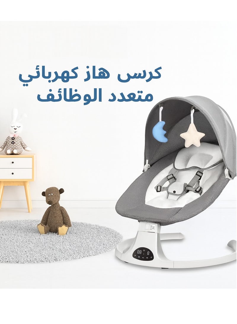 CoddleBaby Baby Swing for Infants – Electric Portable Swing with Bluetooth Music, 5 Speeds, 3 Recline Positions, Remote Control, Washable Seat, 5-Point Harness, for Newborns to 12 Months - Image 2