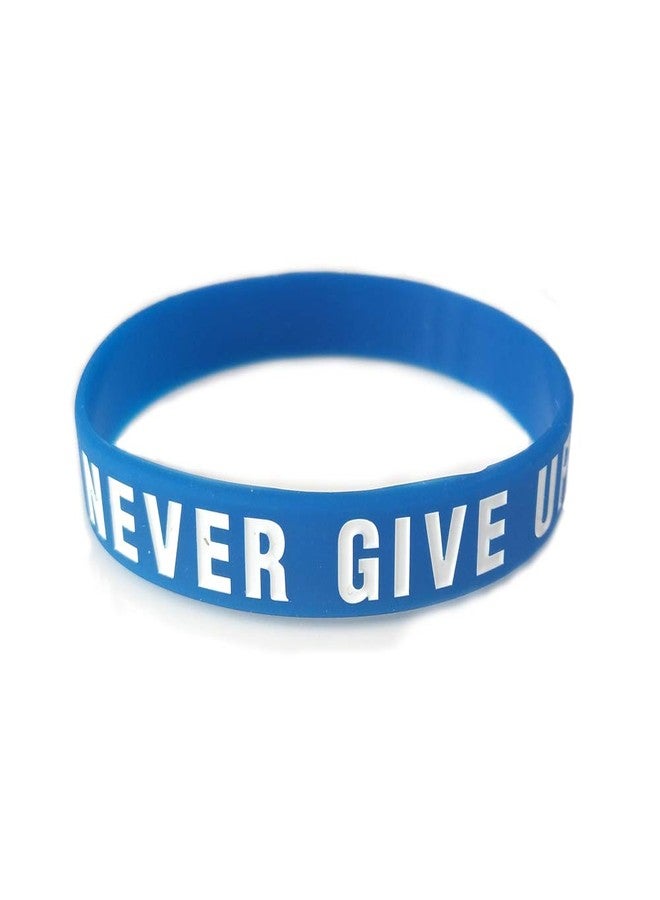 JOYID "Never give up Motivational Bracelets Rubber Band Wristbands Jewelry Inspirational Bracelets Gifts-3pcs - Image 3