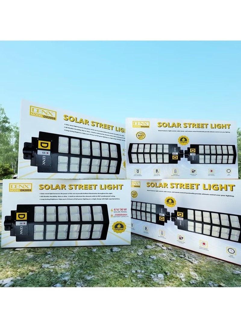 Denx Solar lamp with 25000mAh battery and remote control for road and garden lighting - Image 3