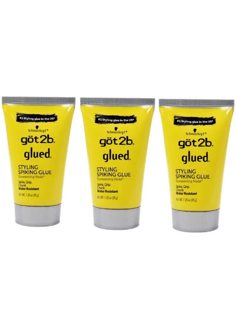 جوت تو بي صمغ جوت 2 بي المقاوم للماء لتصفيف الشعر وعمل قصة السبايكي للجنسين 35 جرام مكون من 3 قطع - Image 1