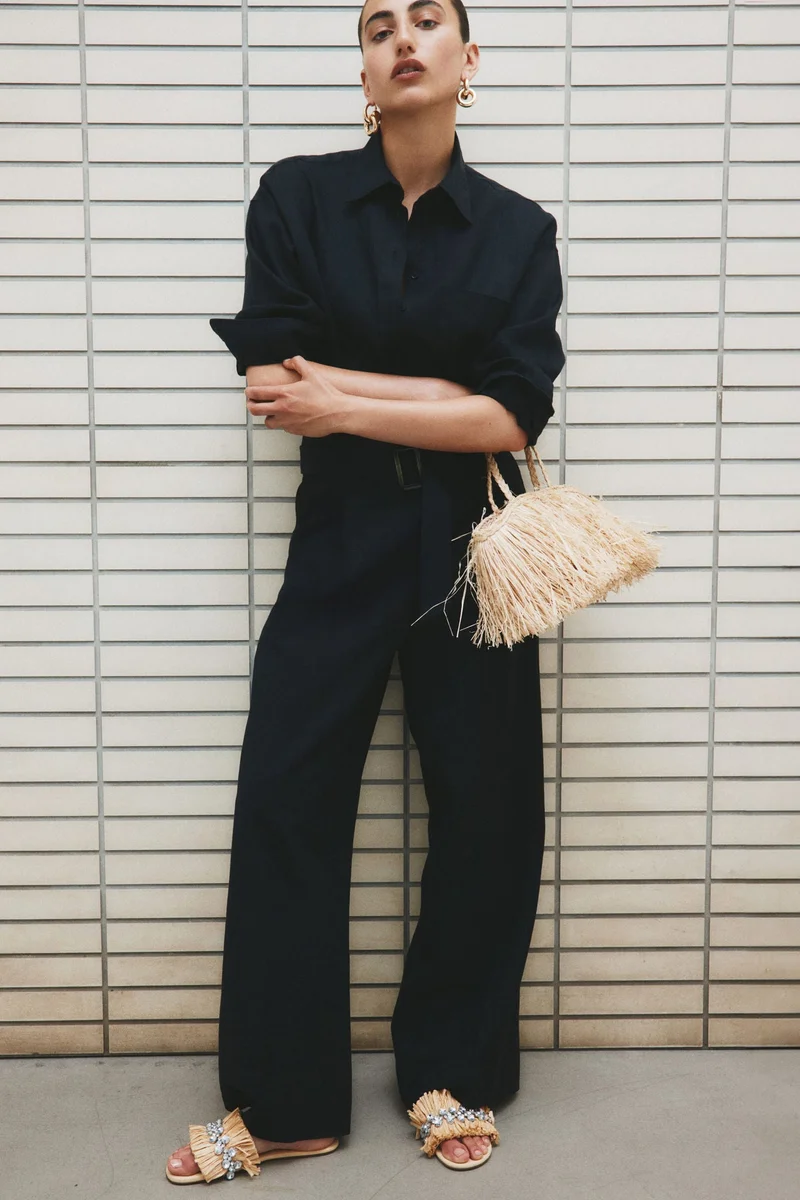 اتش اند ام صندل مزين بحجر الراين