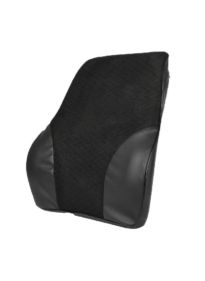 AUTOSMART - Ergonomic Design Car Back Rest Cushion Black and Grey 6.7 x 38.4 x 42.2 cm T27418 - Image 1