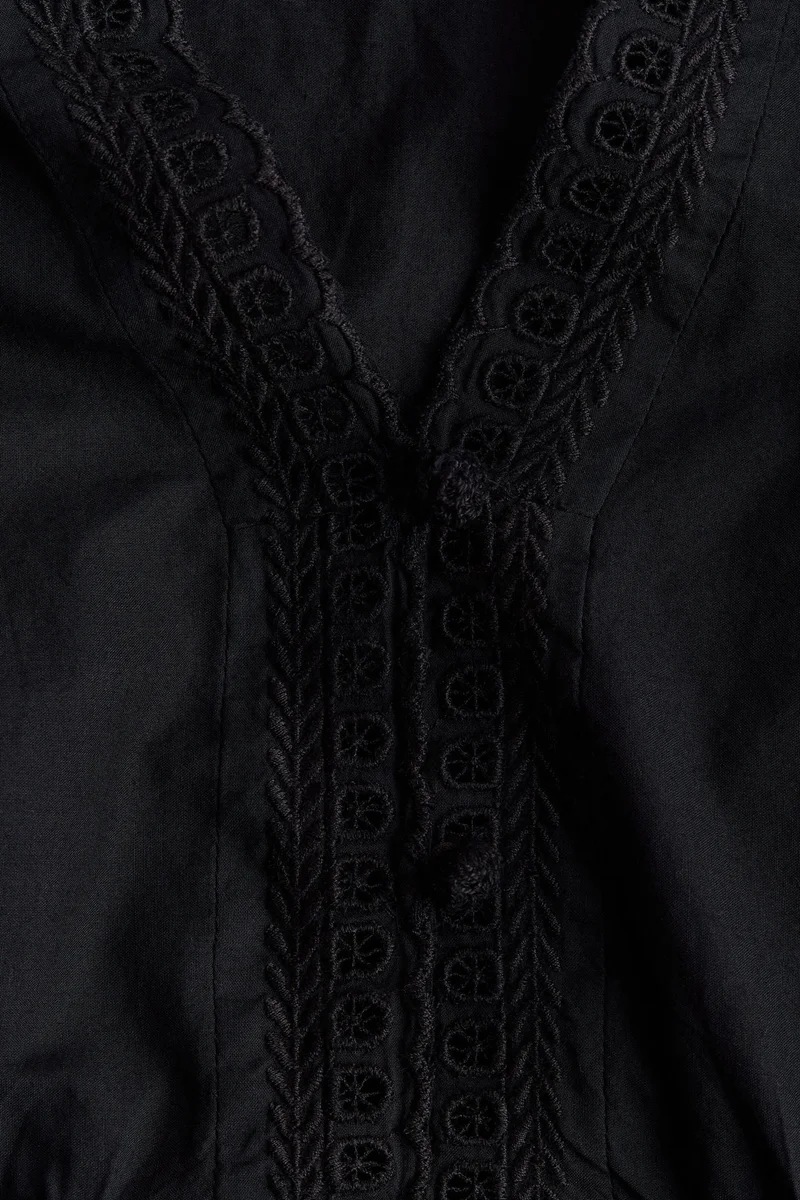 H&M Broderie anglaise button-front top